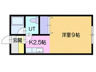フリージア末広F【1階】の間取り