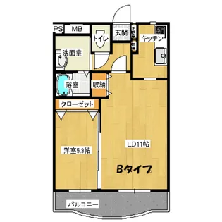 ポラリス【4階】の間取り
