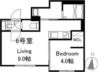 仮)プレスタ平岸3-6MS【3階】の間取り