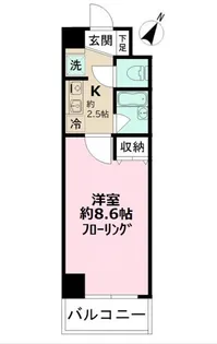 ヴェリーニ東松戸【6階】の間取り