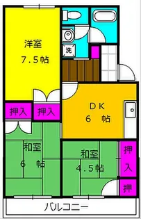 コーポファミーユ【2階】の間取り