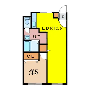 エーコーパティオス永山A【1階】の間取り