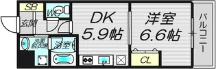 セントラルコート西田辺【4階】の間取り