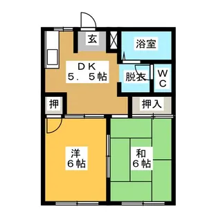 シティハイツ貝戸【1階】の間取り