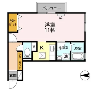 リビングタウン神原B棟【1階】の間取り