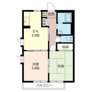 パルクメゾン湘南【2階】の間取り