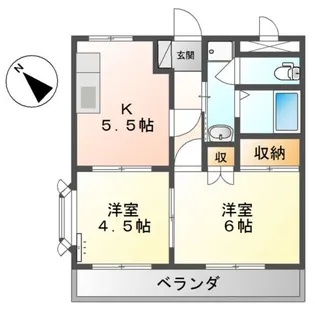 アスパラ館【2階】の間取り