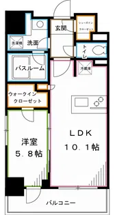 パークアクシス東高円寺【10階】の間取り