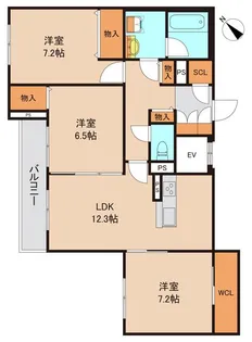 メゾンスクエア【3階】の間取り