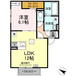 モナ・ロッサ【1階】の間取り