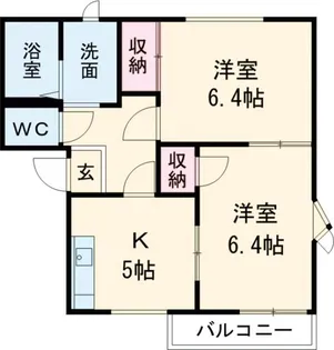 チェリー片柳Aの間取り