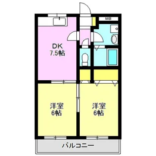 タウンハウス【1階】の間取り