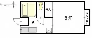 ローゼスパレス【2階】の間取り