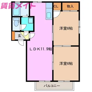 パストラルB【1階】の間取り
