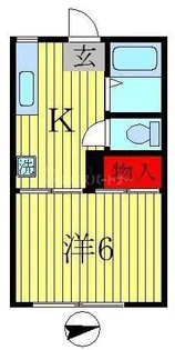 パームハイツ【1階】の間取り