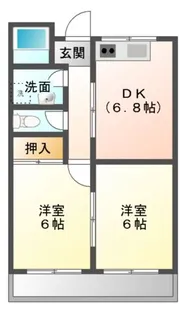 ロイヤルハイムK【2階】の間取り