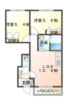 グリーンハイム Y・G【1階】の間取り