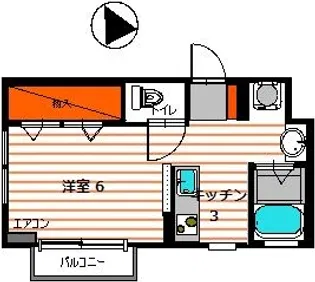 サンフォニー三ツ沢【2階】の間取り