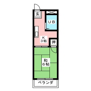 モアレピュート道徳【1階】の間取り