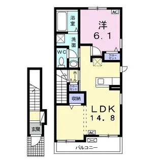 ハイルング【2階】の間取り