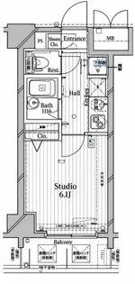 クレイスプリンシア池袋【8階】の間取り