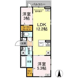 セレスティア南花畑VI【3階】の間取り