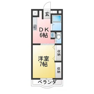 サンハイツこざくら【2階】の間取り