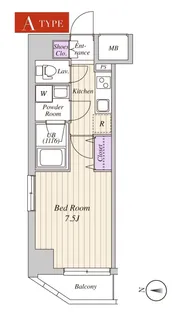 トワイズコート吾妻橋【4階】の間取り