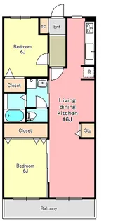 エクレール・ヨコハマ【1階】の間取り