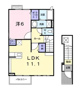 メゾン アンジュ【2階】の間取り