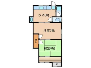 四番町1丁目アパート【1階】の間取り