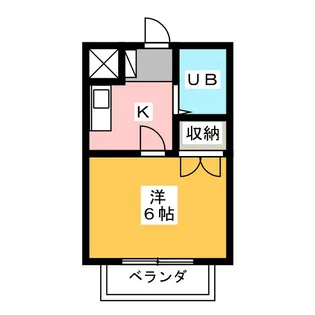 コーポU【2階】の間取り