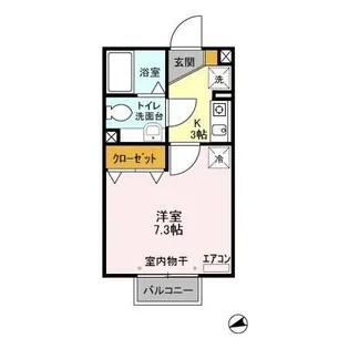 ジュネス・モナリエ【1階】の間取り