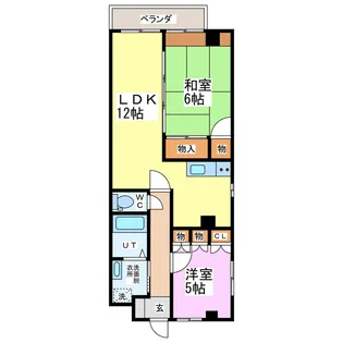 ヴィラ松下【4階】の間取り