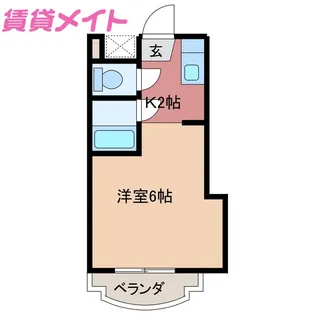 レジデンス岡本【2階】の間取り