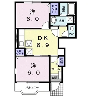 ロイヤル ヒルズ ツタヤ【1階】の間取り