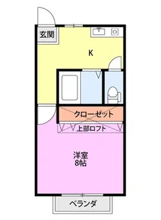 ピュアサンセット【2階】の間取り