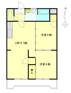 パークハイツ【7階】の間取り