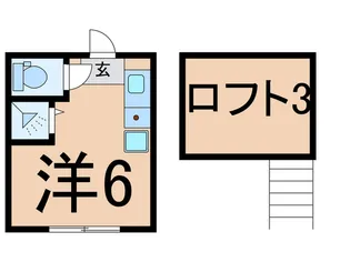 ユナイト東寺尾カルロス【1階】の間取り