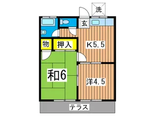 松葉荘【1階】の間取り