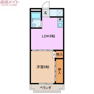 アークビレッジA棟【2階】の間取り