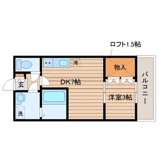 ベルグラン千代田【2階】の間取り