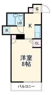 パラシオン東山【1階】の間取り