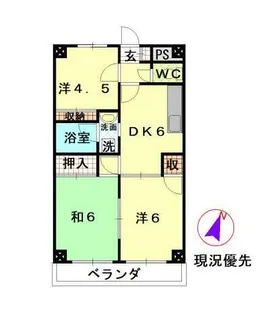 高橋マンション銀座【2階】の間取り