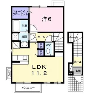 三重県四日市市笹川1【アパート】の間取り