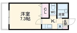 メゾンブルーム【1階】の間取り