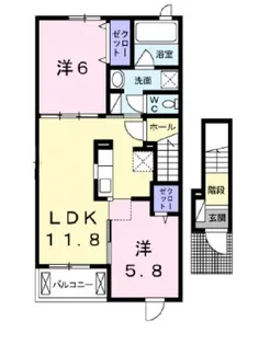 サン・クラール【2階】の間取り