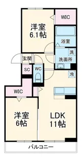 Blanc Cube【2階】の間取り