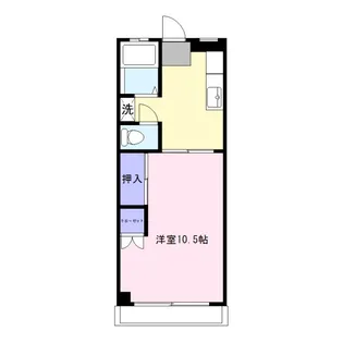 グリーンマンション【3階】の間取り