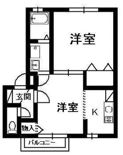 ハイカムールDear【2階】の間取り